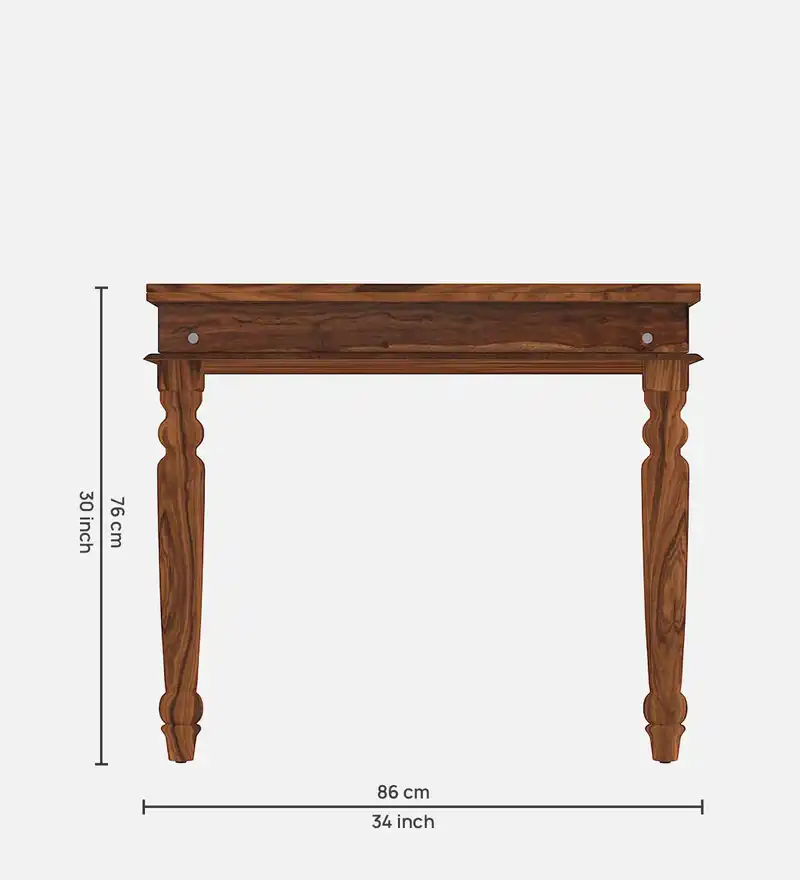 Oakmere Premium Solid Sheesham Wood Dining Table - Image 2