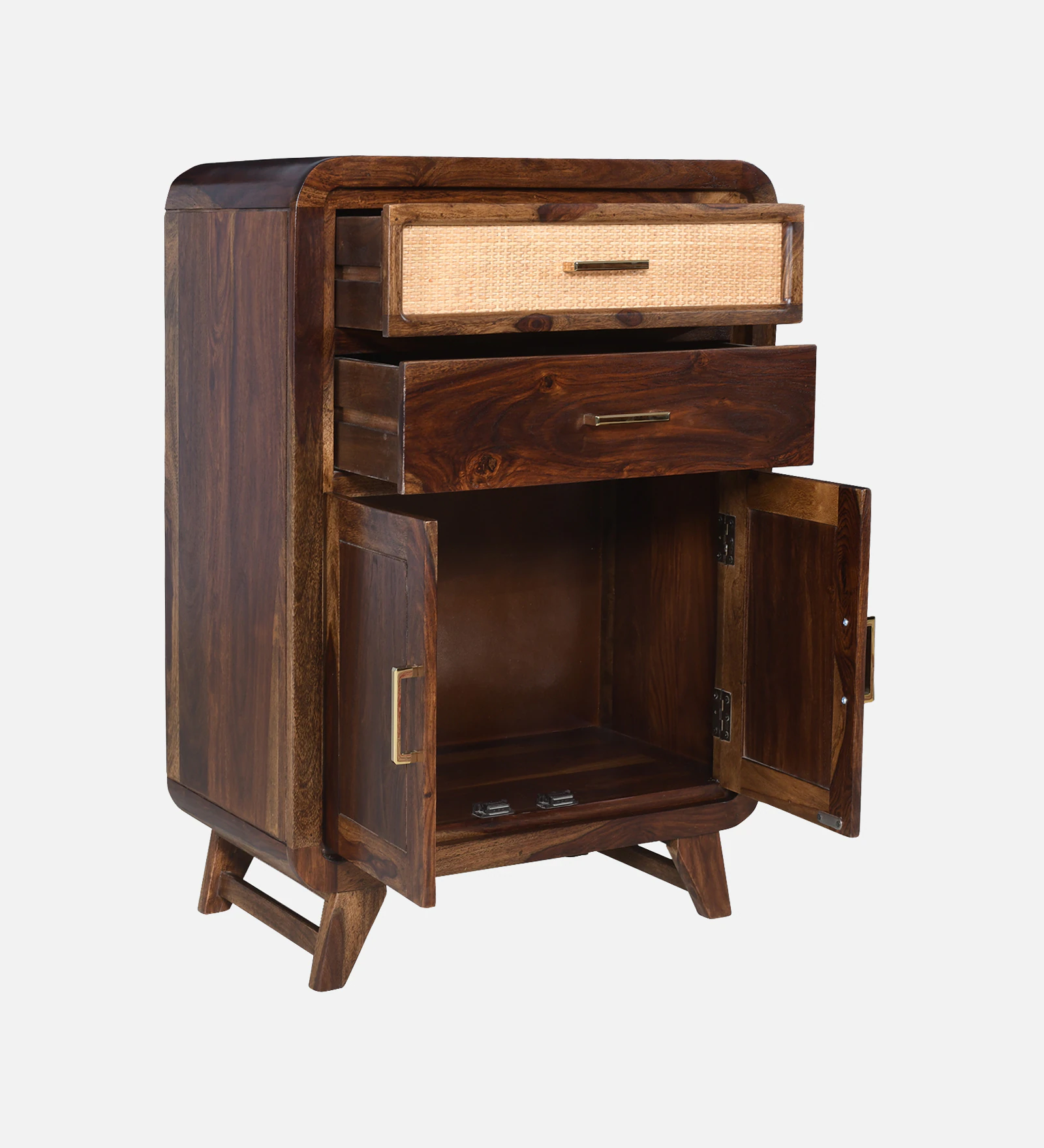 Oakmere Premium Solid Wood Cabinet with Elegant Storage Compartments - Image 2