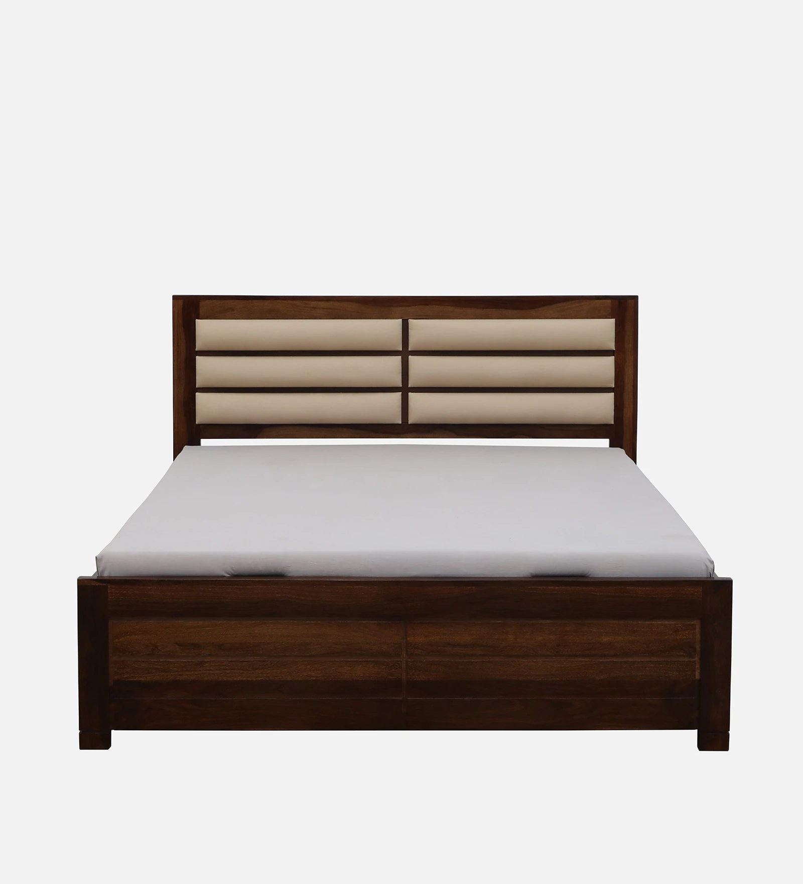 Oakridge Handcrafted Sheesham Wood Double Bed in Walnut Finish - Image 3
