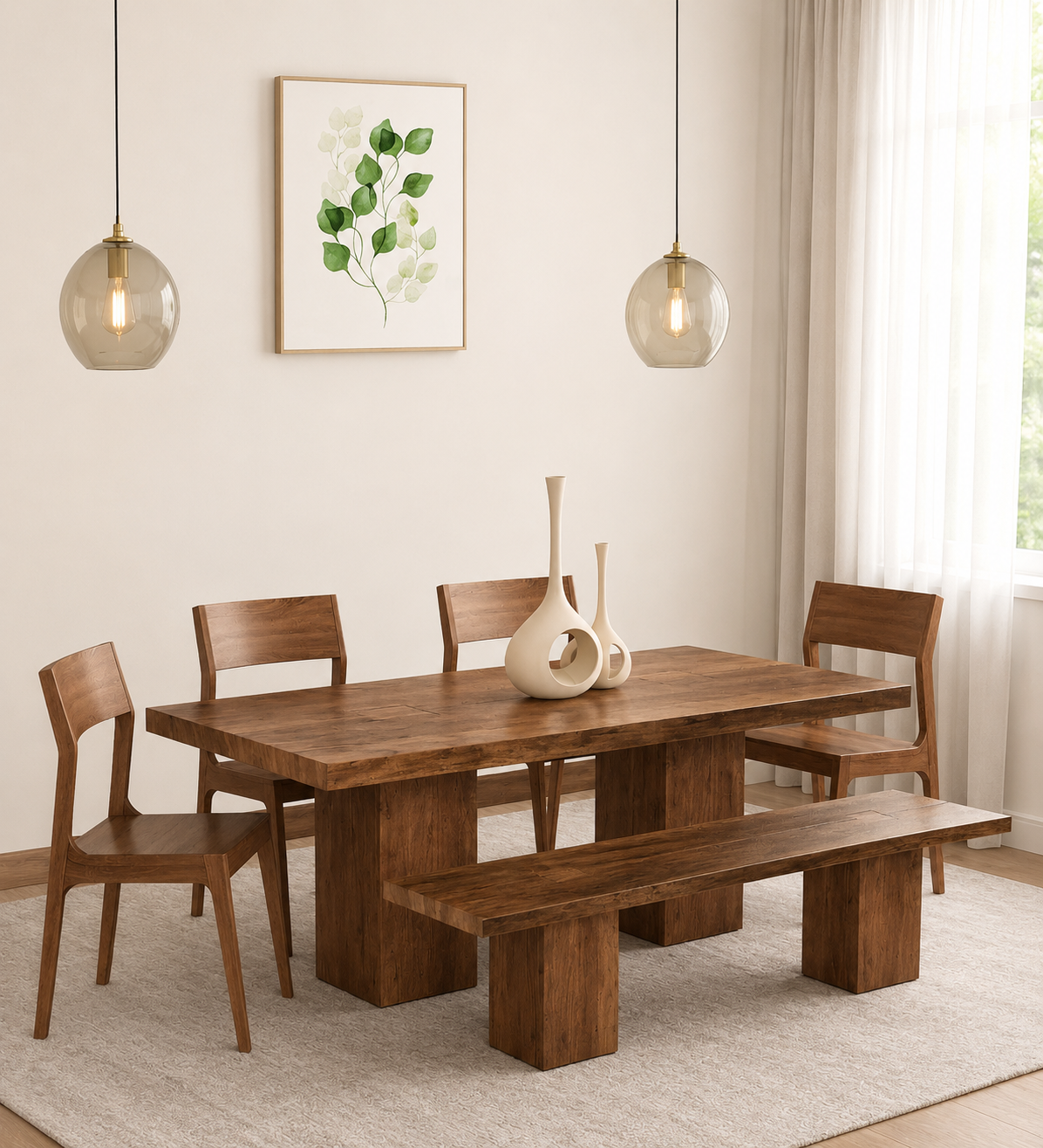 Orelton Premium Sheesham Wood 6 Seater Dining Collection