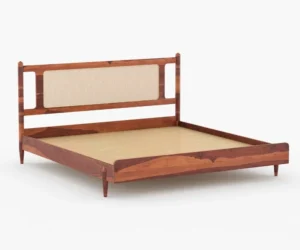Orion Luxury Sheesham Wood Bed with Storage and Headboard - Image 2