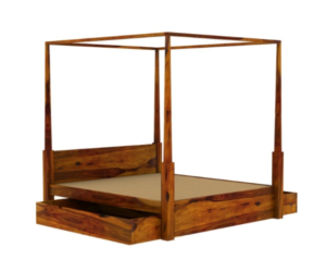 Cambridge Premium Solid Sheesham Wood Four Poster Bed - Image 3