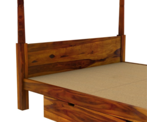 Cambridge Premium Solid Sheesham Wood Four Poster Bed - Image 4