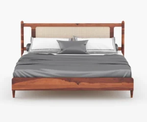 Orion Luxury Sheesham Wood Bed with Storage and Headboard - Image 5