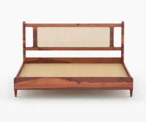 Orion Luxury Sheesham Wood Bed with Storage and Headboard - Image 6