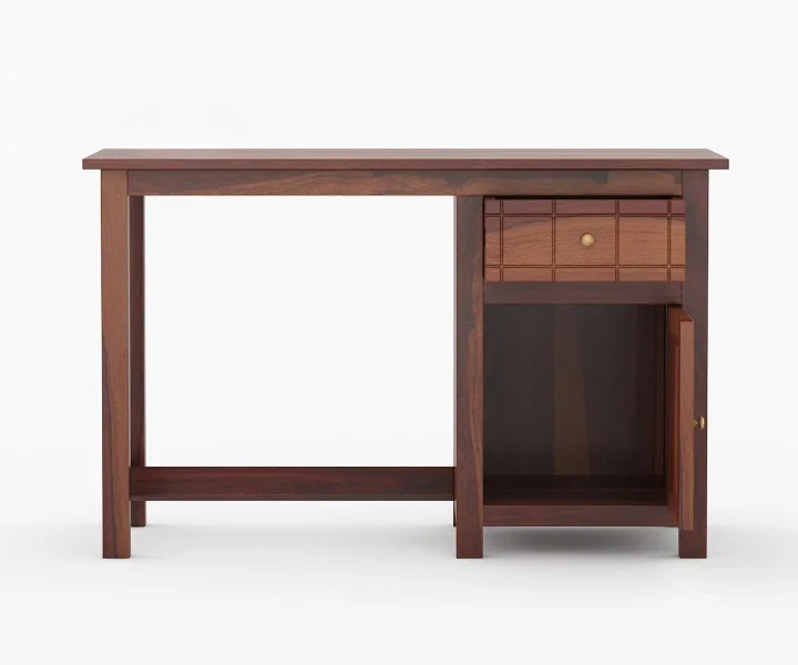 Orlena Handcrafted Sheesham Wood Writing Desk in Natural Teak Finish - Image 5