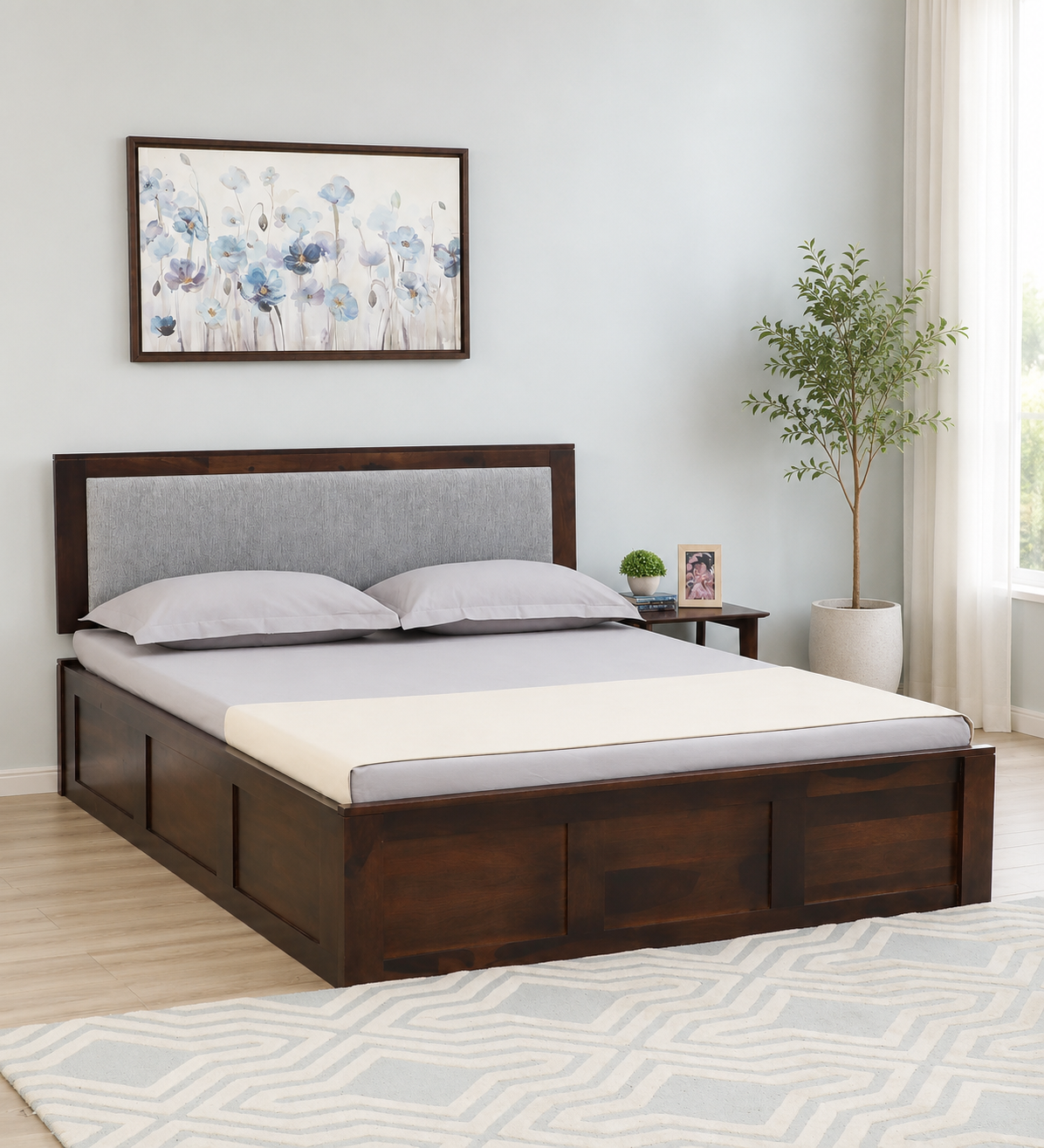 Orlena Luxury Solid Sheesham Wood Double Bed Collection