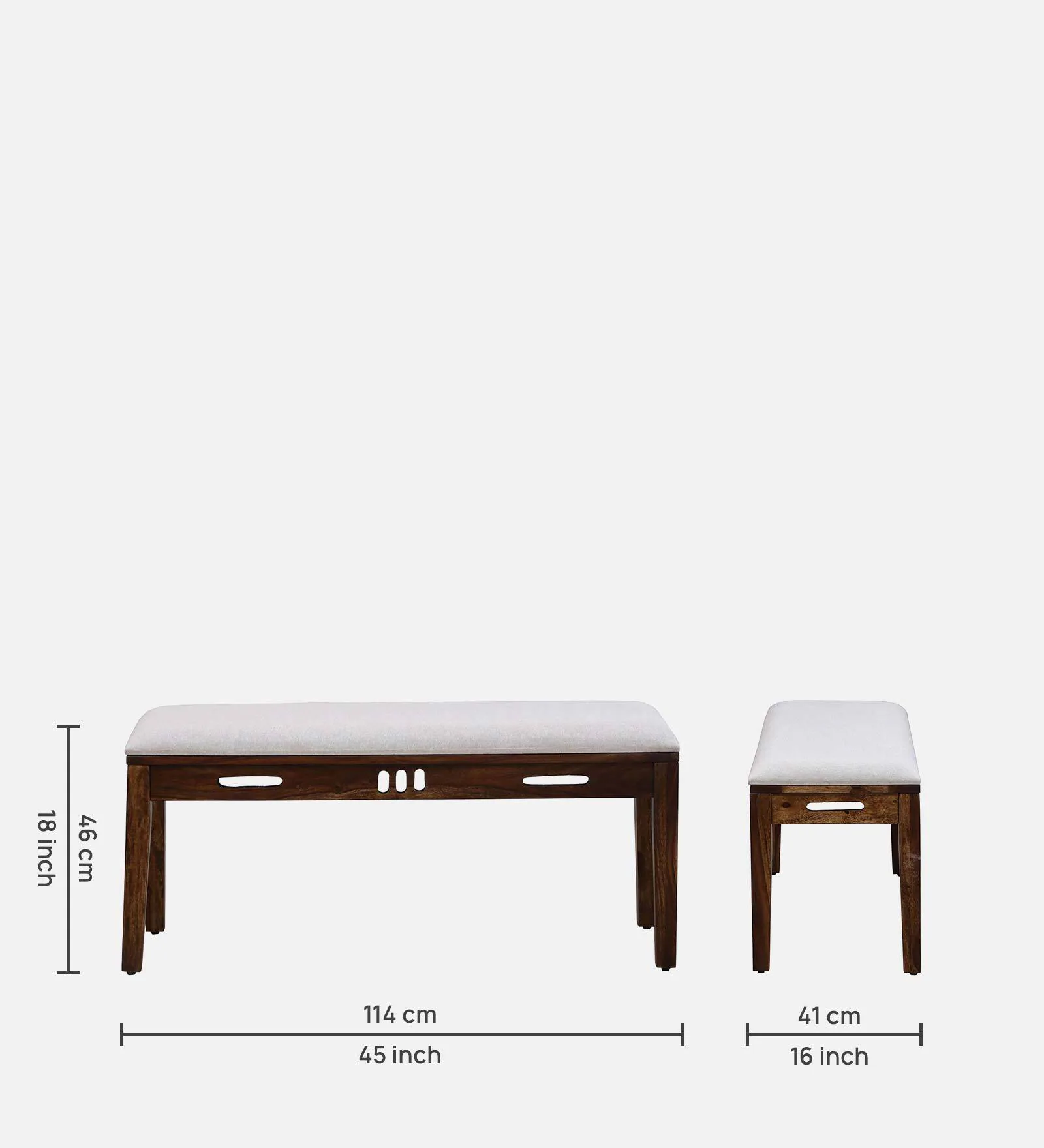 Orlena Solid Sheesham Wood 6 Seater Family Dining Set - Image 3