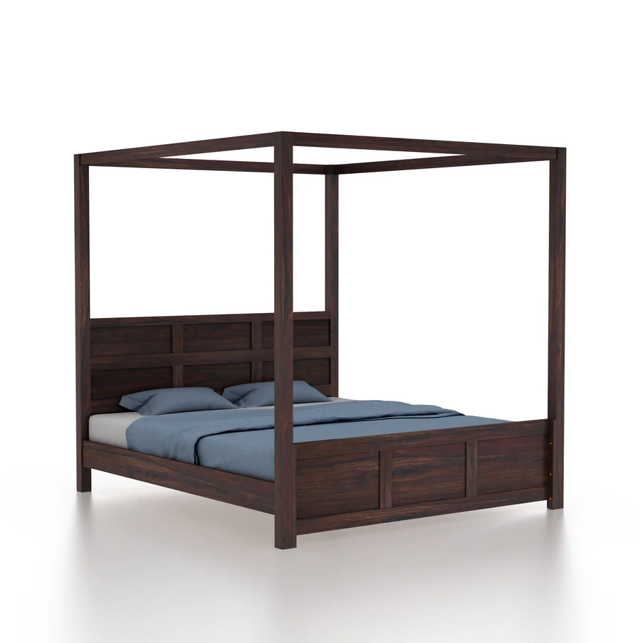Orlena Solid Sheesham Wood Bunk Bed in Rustic Teak Finish - Image 2