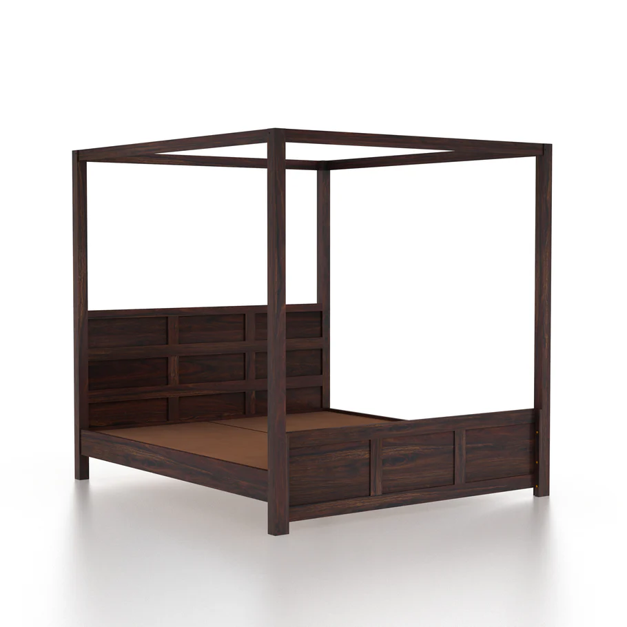 Orlena Solid Sheesham Wood Bunk Bed in Rustic Teak Finish - Image 3