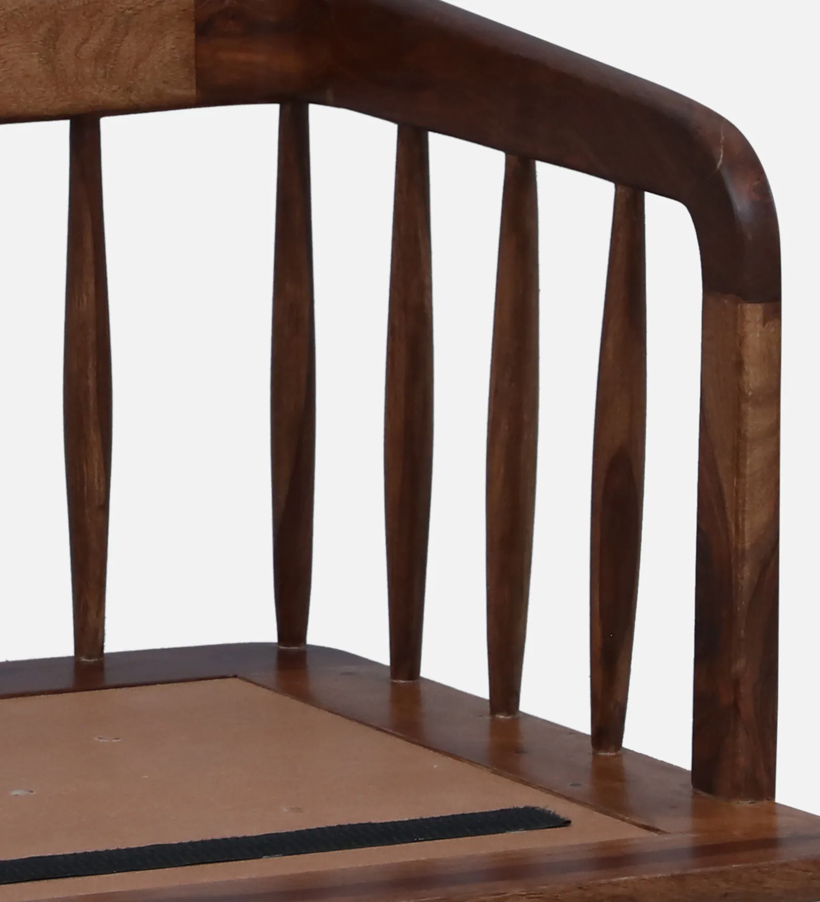 Orlena Solid Wood Accent 1 Seater Sofa in Provincial Teak Finish - Image 7
