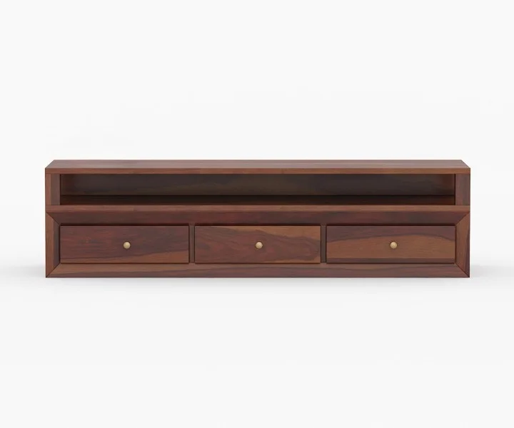 Porto Contemporary Solid Sheesham Wood TV Unit - Image 2