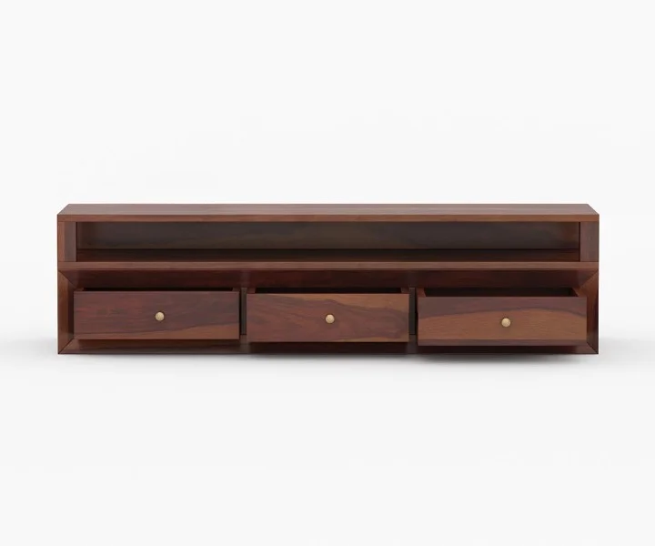 Porto Contemporary Solid Sheesham Wood TV Unit - Image 4
