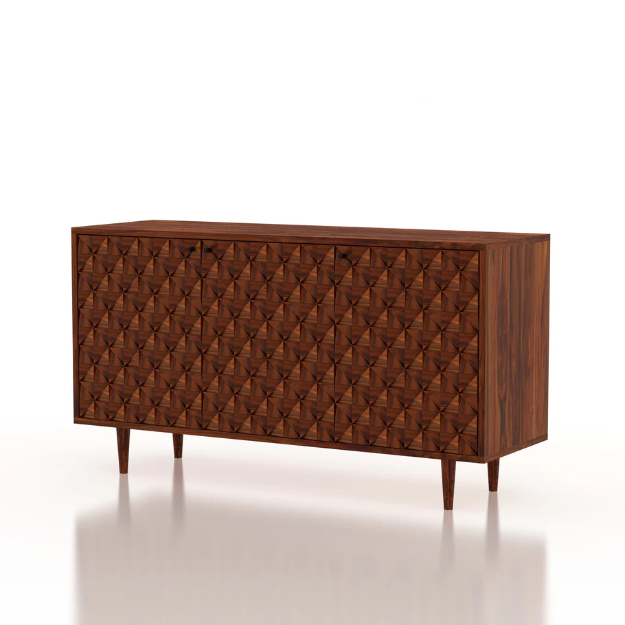 Premium Handcrafted Sheesham Wood Side Board for Elegant Interiors. - Image 3