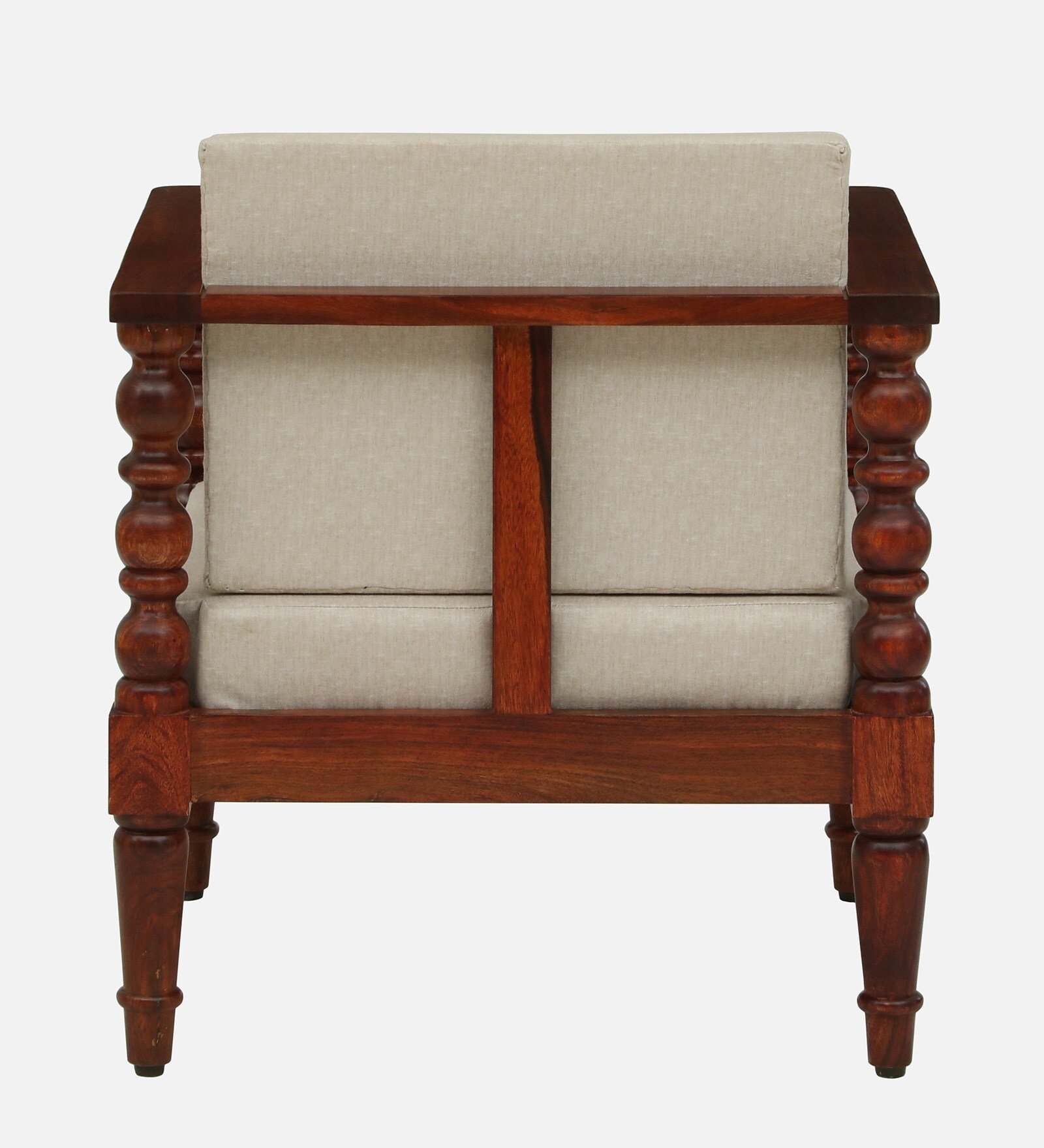 Premium Handcrafted Wooden 1 Seater Sofa for Contemporary Home Décor - Image 4