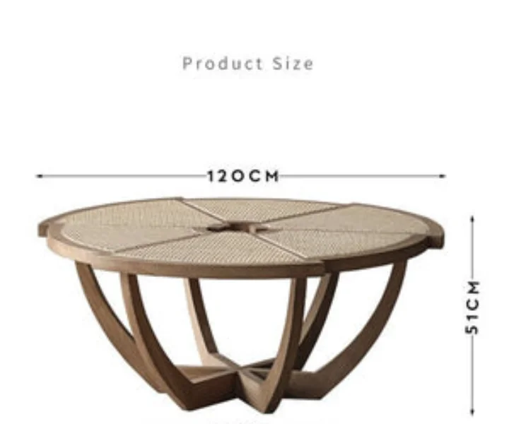 Handcrafted Solid Sheesham Wood Coffee Table for Living Room - Image 2