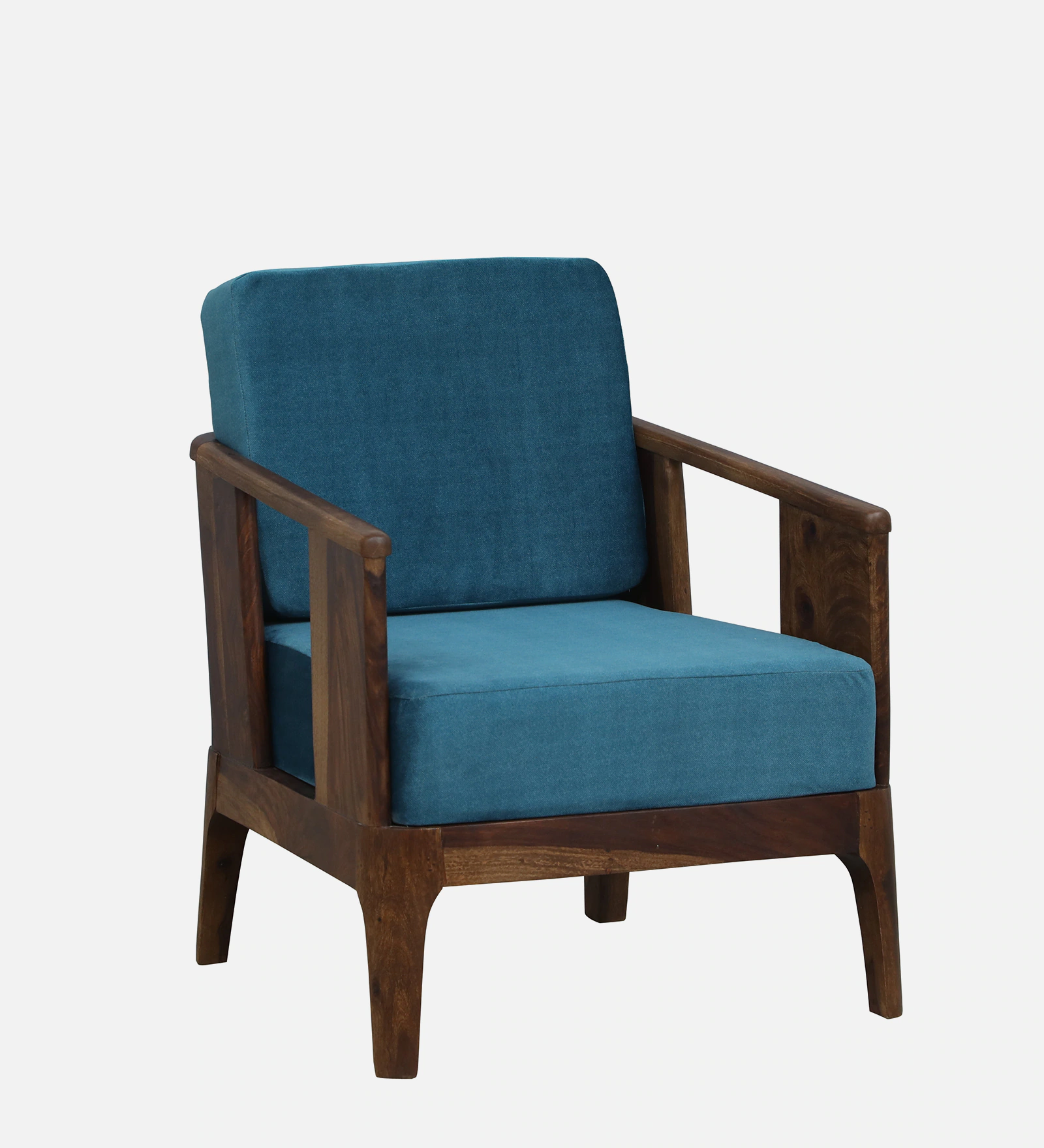 Premium Wooden Strong Sheesham Wood Single Seater Sofa for Living Room - Image 3