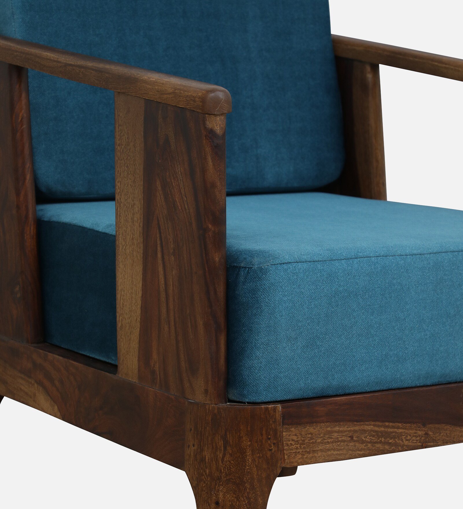 Premium Wooden Strong Sheesham Wood Single Seater Sofa for Living Room - Image 6
