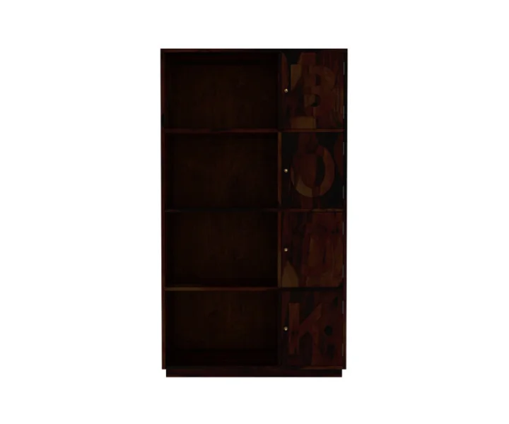 Prestige Handcrafted Solid Sheesham Wood Bookshelf with Open Display Shelves - Image 6