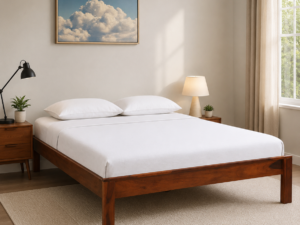 Prestoria Elegant Solid Sheesham Wood Bed with Modern Appeal
