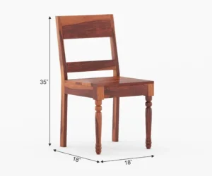 Ravello Modern Solid Sheesham Wood Dining Set - Image 8