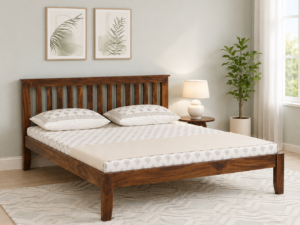 Ravello Premium Solid Sheesham Wood Bed with Stylish Design
