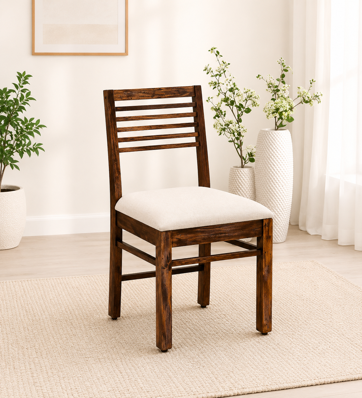 Ravena Handcrafted Wooden Sheesham Chair