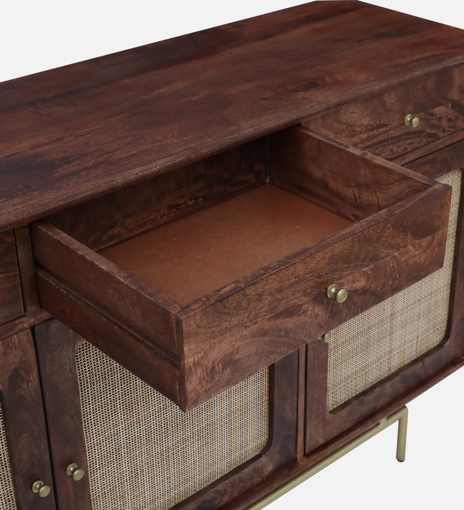 Ravello Solid Wood Side Storage Cabinet in Provincial Teak Finish - Image 5