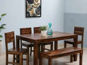 Rivano Premium Solid Sheesham Wood 6 Seater Dining Set