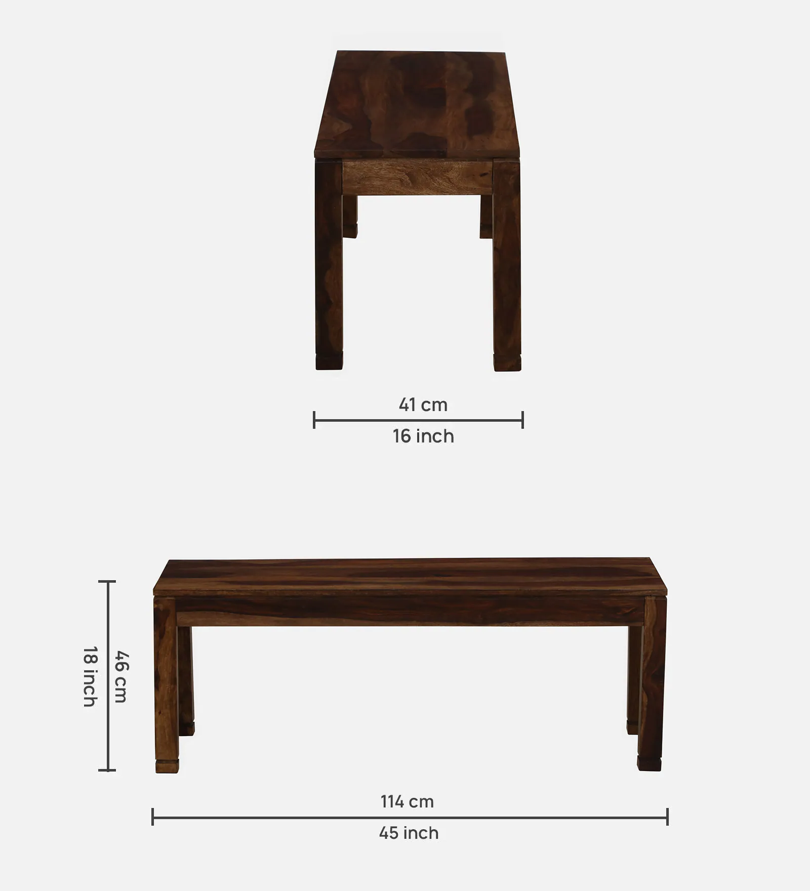Rivano Premium Solid Sheesham Wood 6 Seater Dining Set - Image 5