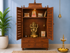 Royal Devotion Luxury Wooden Temple with Beautiful Handcrafted Detailing