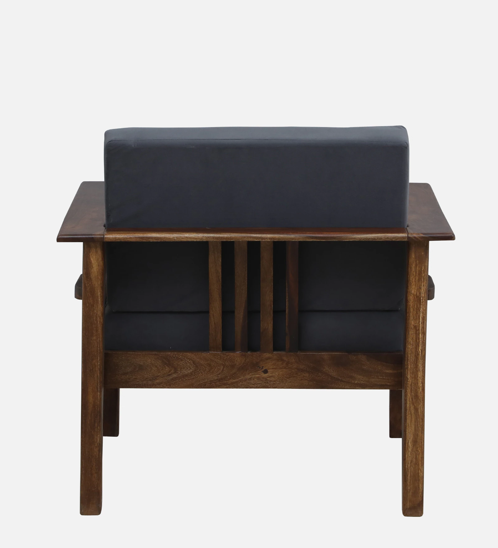 Royal Heritage Solid Wood 1 Seater Sofa with Soft Fabric Upholstery - Image 5