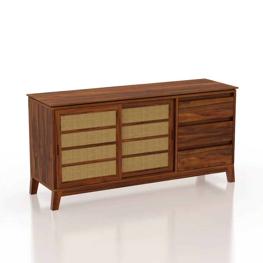 Royal Luxury Wooden Side Board with Spacious Drawer and Cabinet Storage. - Image 3