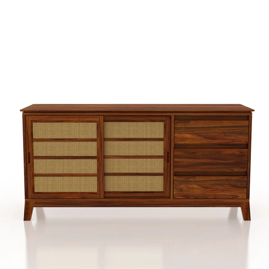 Royal Luxury Wooden Side Board with Spacious Drawer and Cabinet Storage. - Image 4