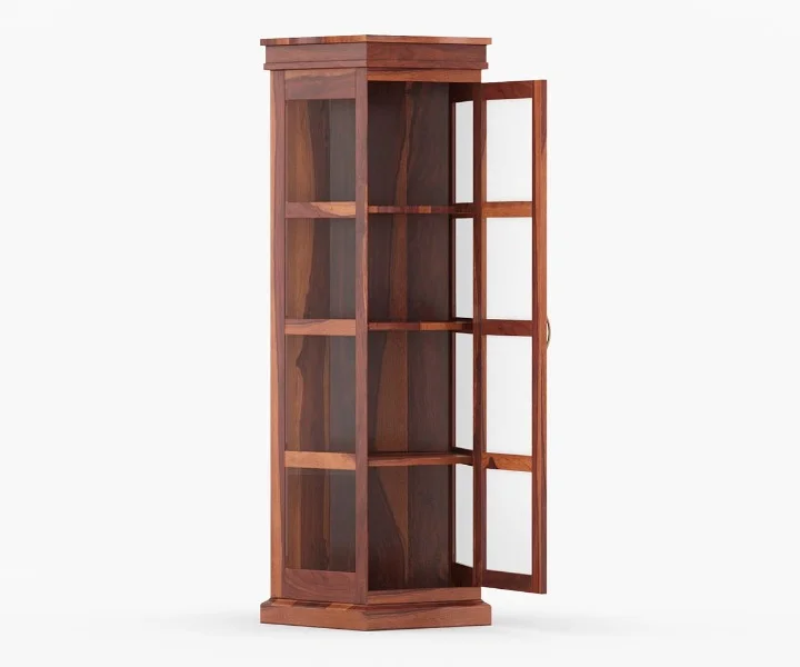 Royal Oak Solid Sheesham Wood Multi Storage Bookshelf for Living Room - Image 7