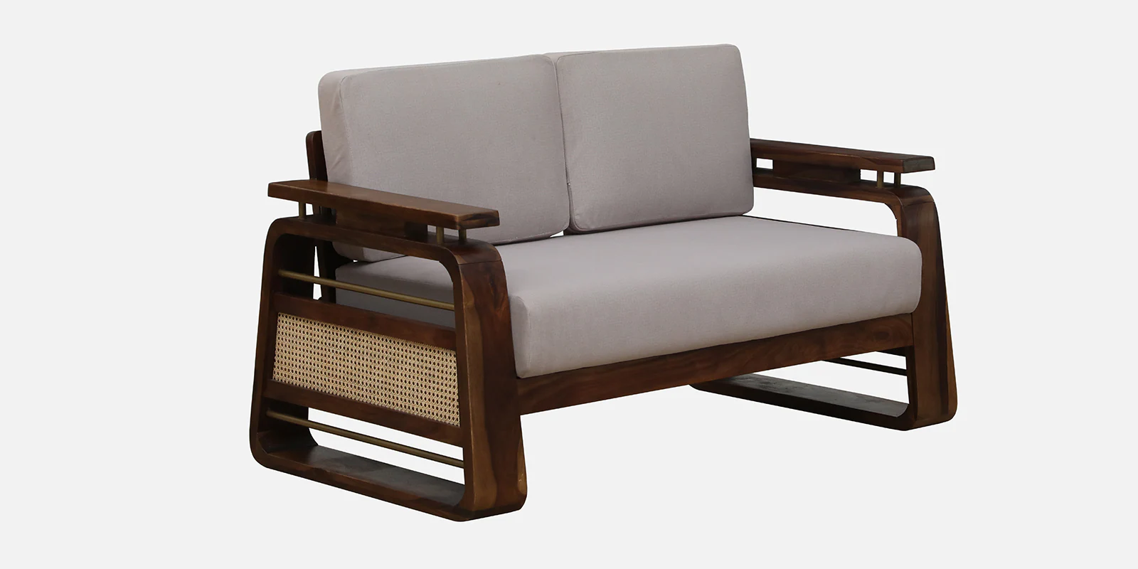 Rustic Charm Sheesham Wood 3 Seater Sofa for Luxury Interiors - Image 4