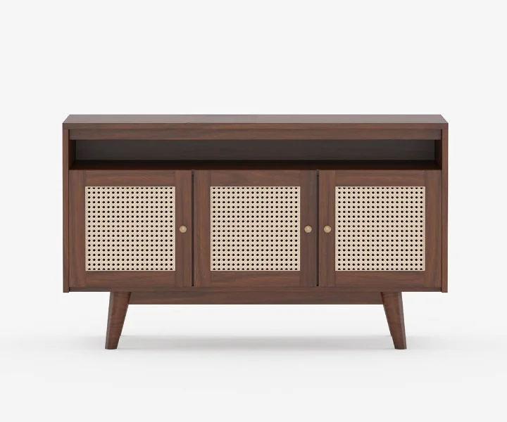 Rustic Haven Solid Sheesham Wood Cabinet in Natural Finish - Image 2