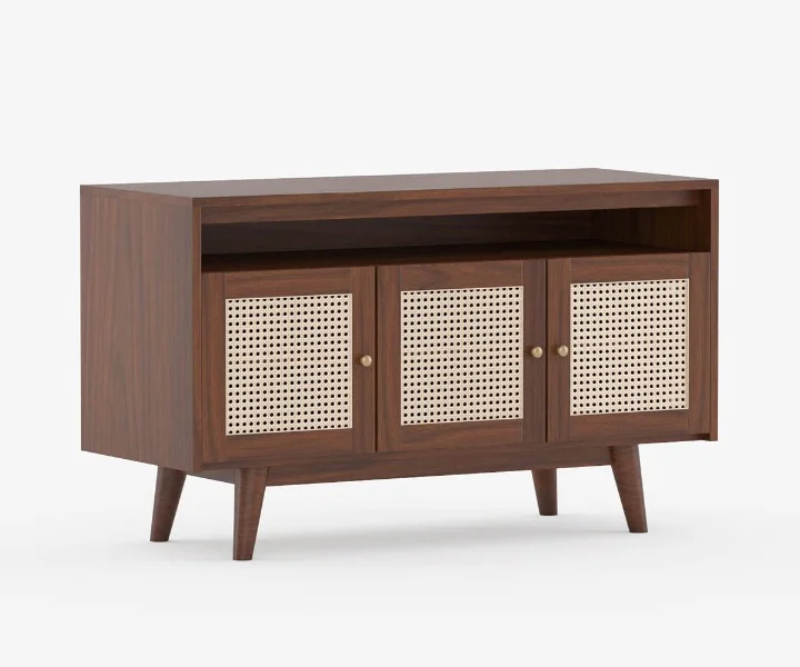 Rustic Haven Solid Sheesham Wood Cabinet in Natural Finish - Image 3