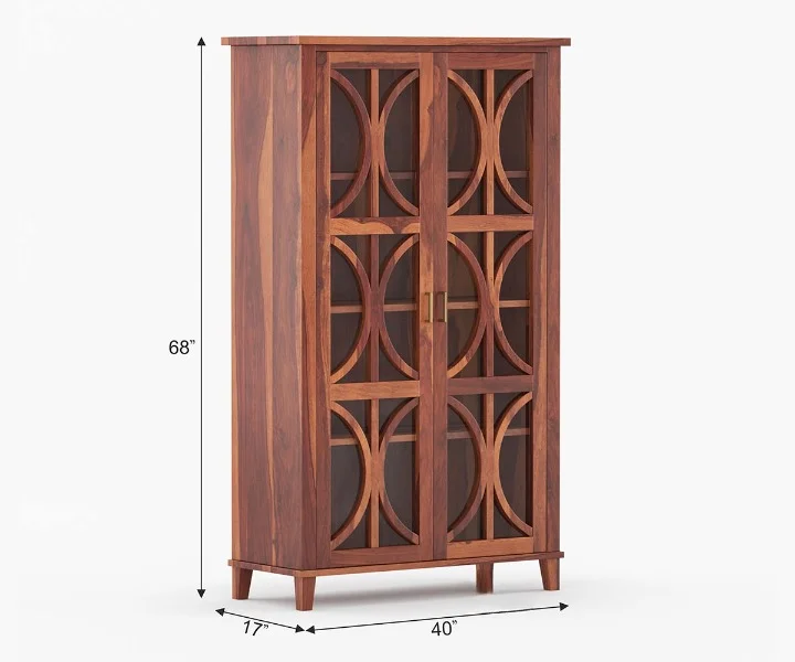 Rustic Haven Solid Sheesham Wood Display Rack and Bookshelf for Home - Image 6