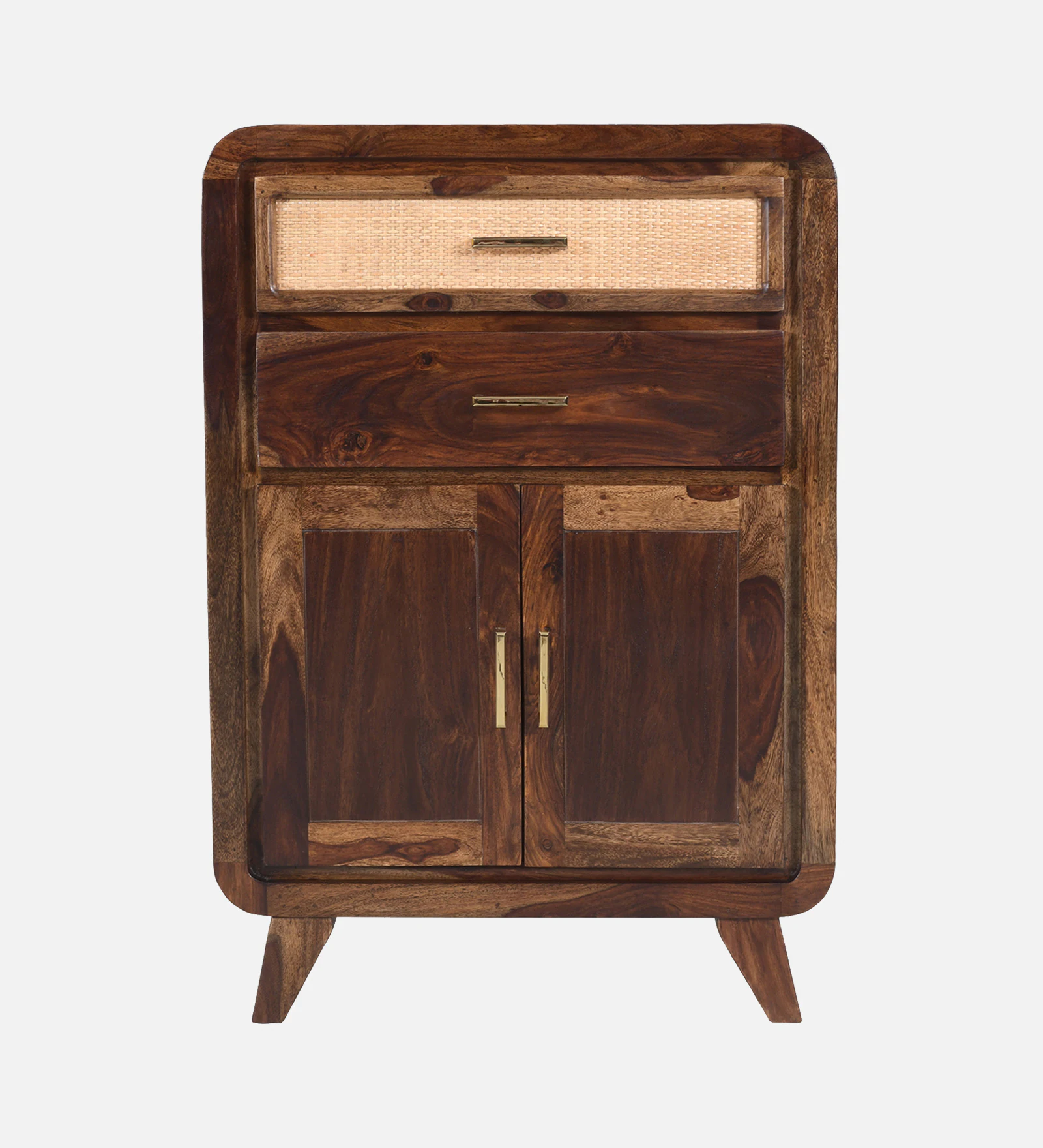 Serafina Sheesham Wood Decorative Storage Cabinet in Walnut Finish - Image 5