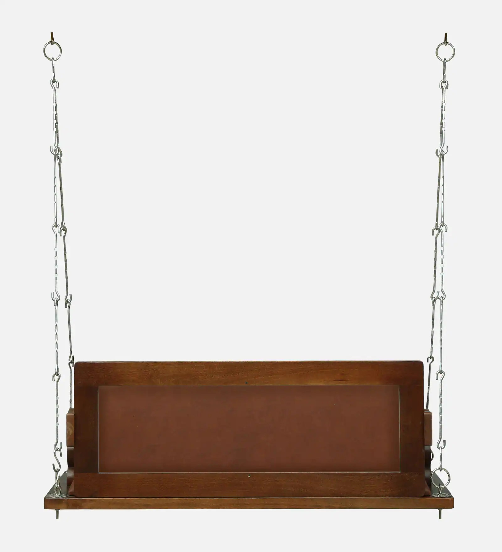 Serona Luxury Solid Sheesham Wood Wooden Swing with Cushioned Seat - Image 3