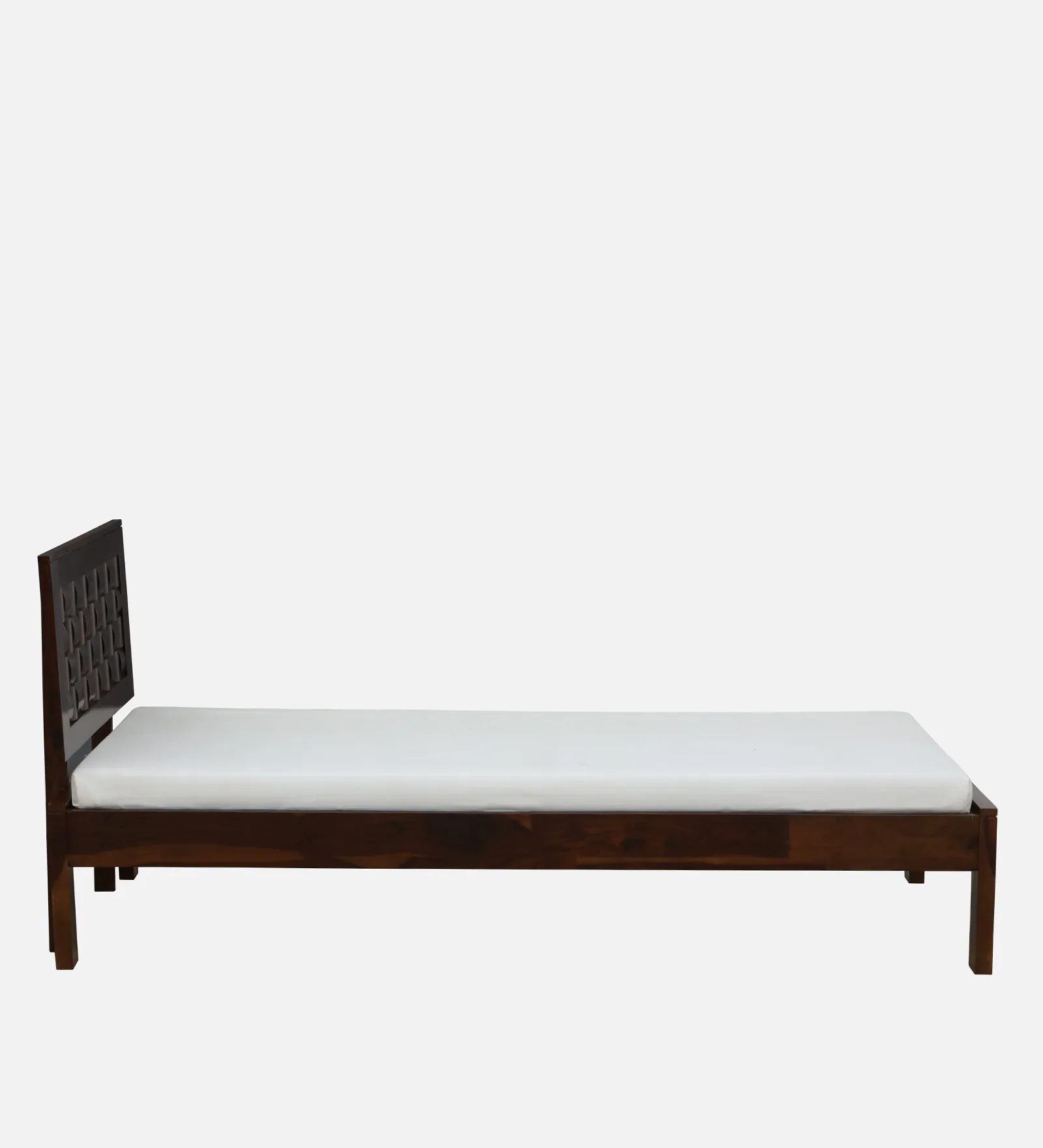 Sierra Handcrafted Solid Wooden Single Bed in Honey Oak Finish - Image 4