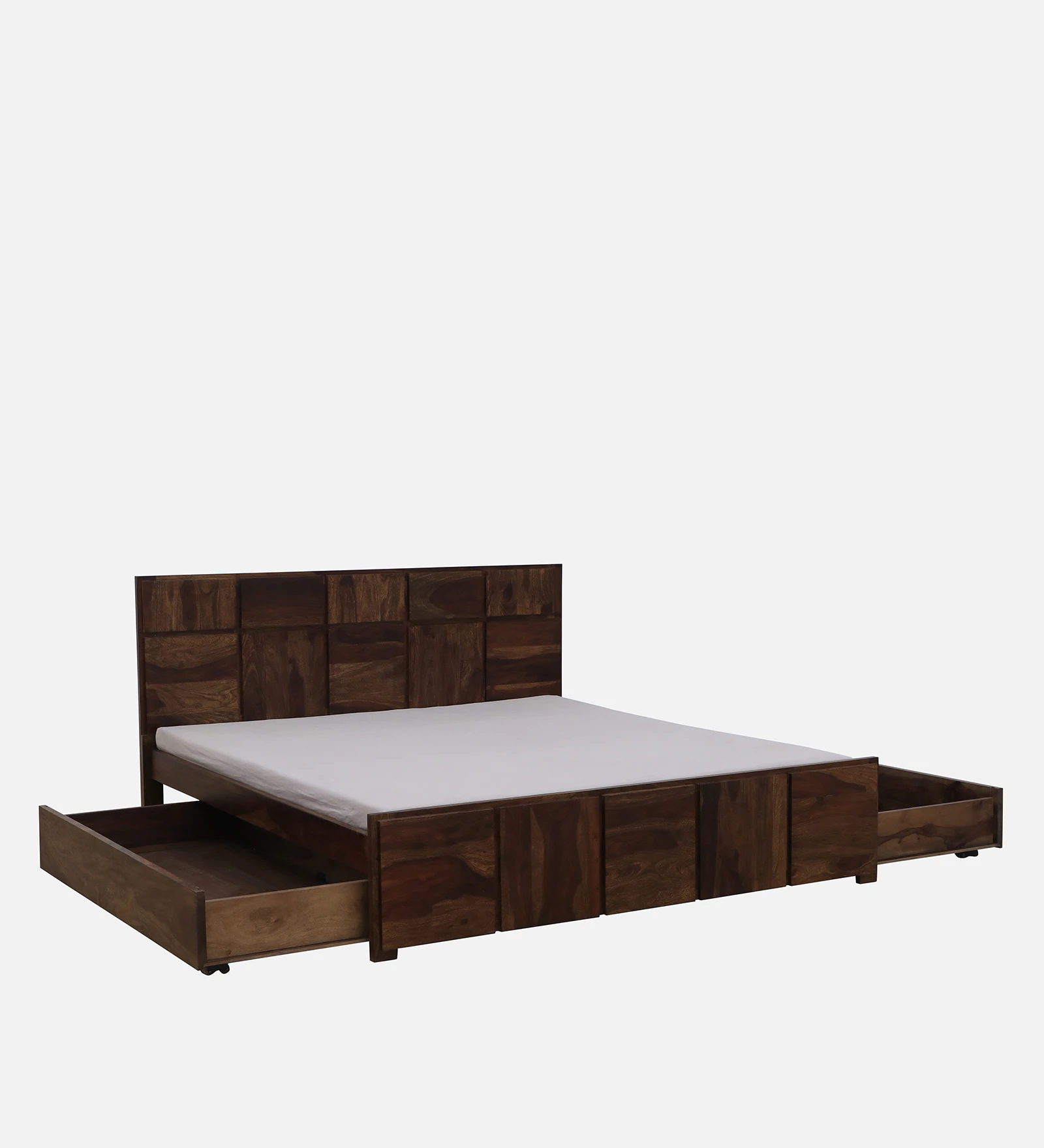 Stonewick Premium Handcrafted Wooden Platform Bed - Image 3