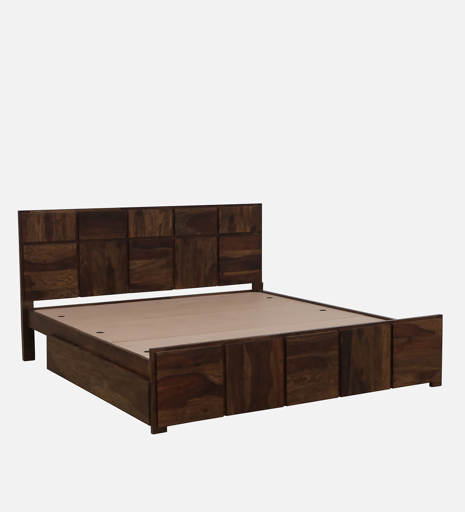 Stonewick Premium Handcrafted Wooden Platform Bed - Image 7