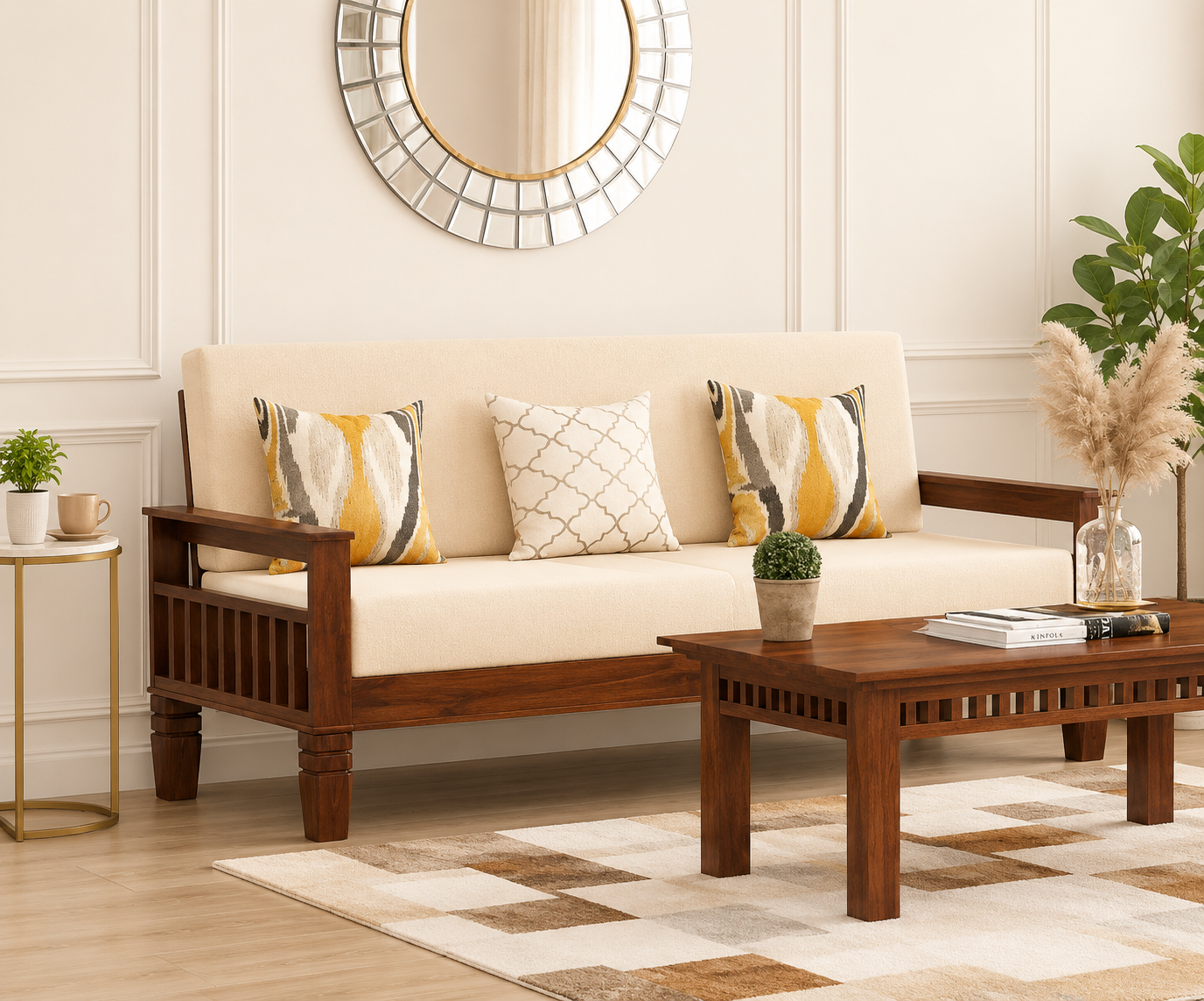 Timbera Premium Wooden Living Room Sofa Collection