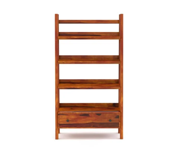 Timberline Premium Solid Sheesham Wood Open Display Bookshelf Unit - Image 6
