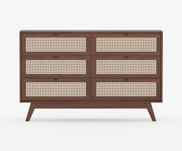 Timberline Solid Sheesham Wood Storage Cabinet in Provincial Teak Finish - Image 3
