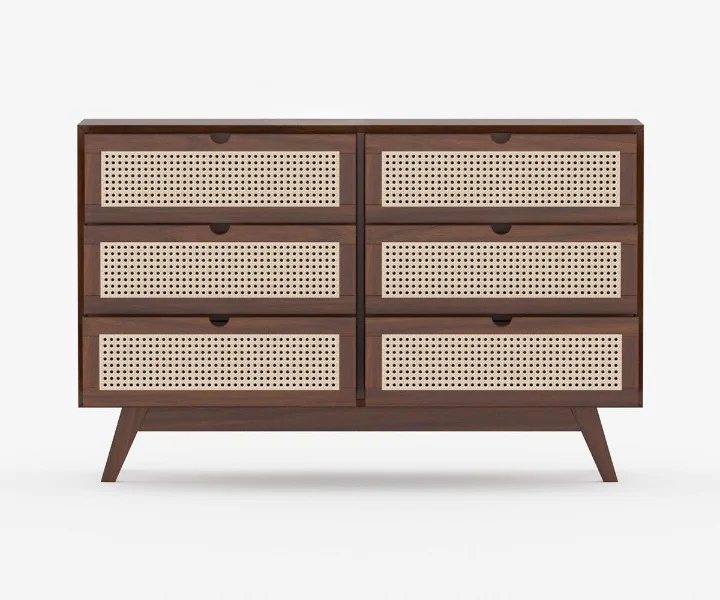 Timberline Solid Sheesham Wood Storage Cabinet in Provincial Teak Finish - Image 5