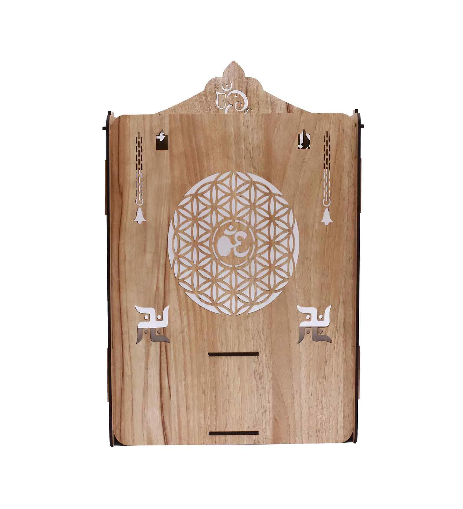 Timeless Devotion Luxury Sheesham Wood Temple Cabinet for Modern Homes - Image 3