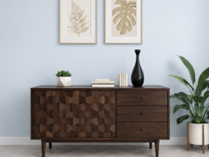 Traditional Premium Wooden Side Board with Elegant Storage Design.